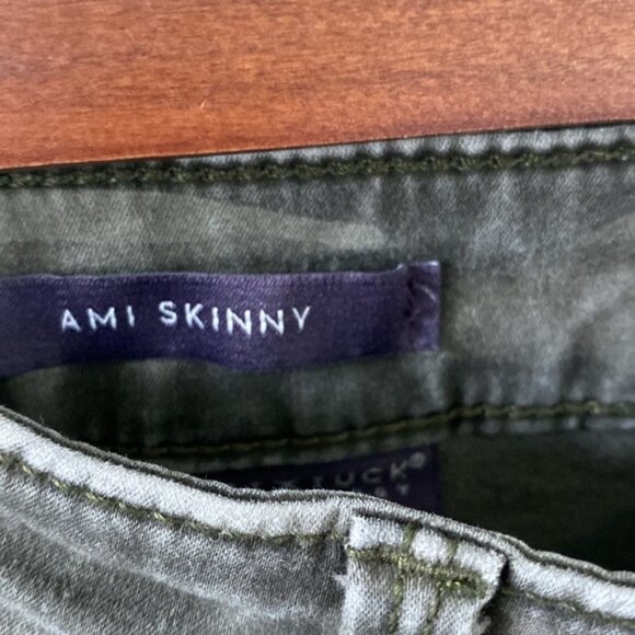 NYDJ camo denim size 8 AMI skinny ankle jeans - Picture 2 of 9